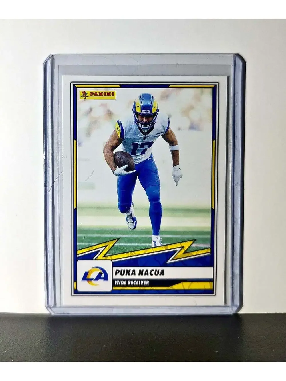 Puka Nacua 2025 Panini NFL #19 Sticker Card Los Angeles Rams